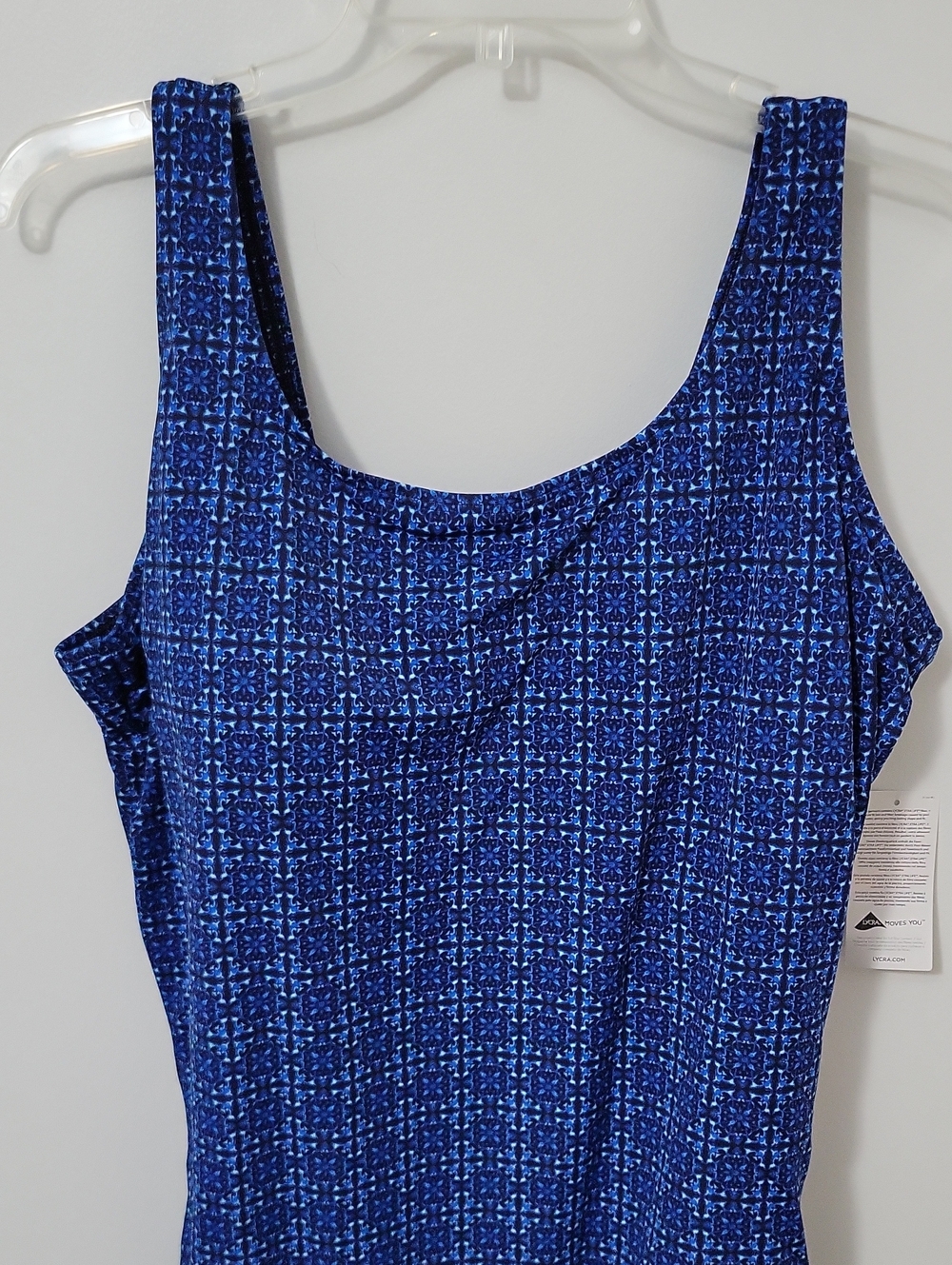 Lands' End One Piece Blue Swim Suit, Size 22W - Picture 4 of 8